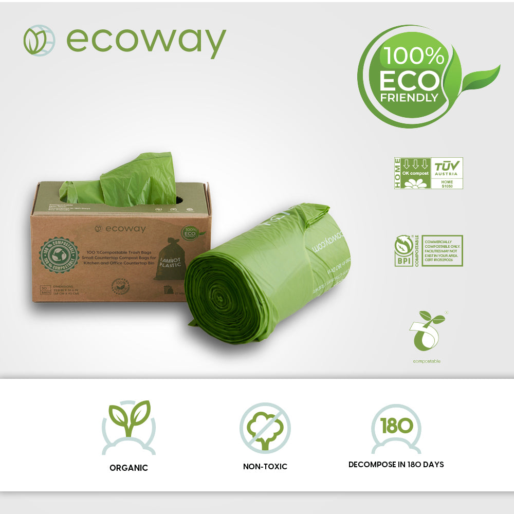 Combo Offer 1+1 Biodegradable PLA Bags 13 Gallon Pack of 2