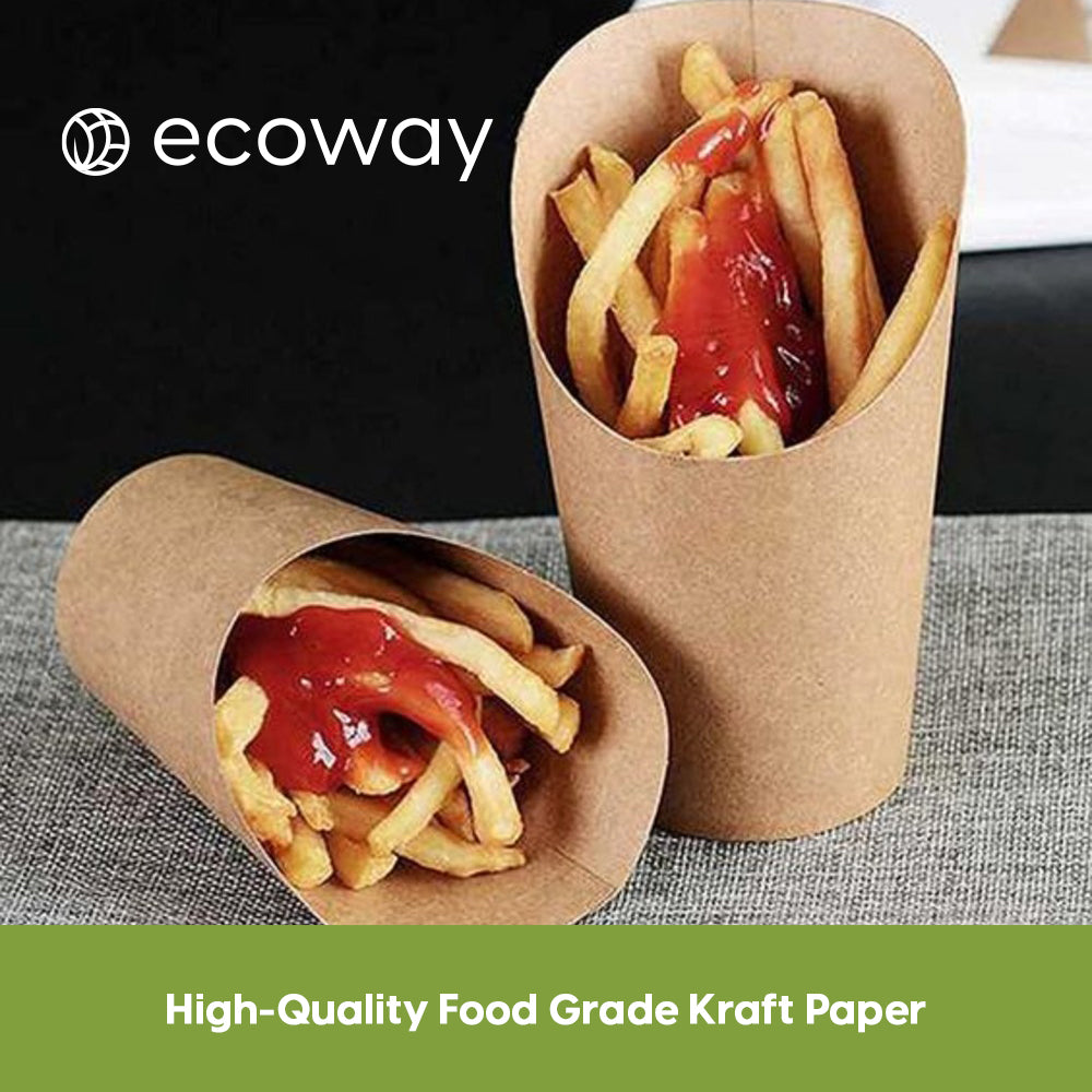 12 OZ-KRAFT FRENCH FRIES CUP BROWN - CARTON OF 1000 PCS