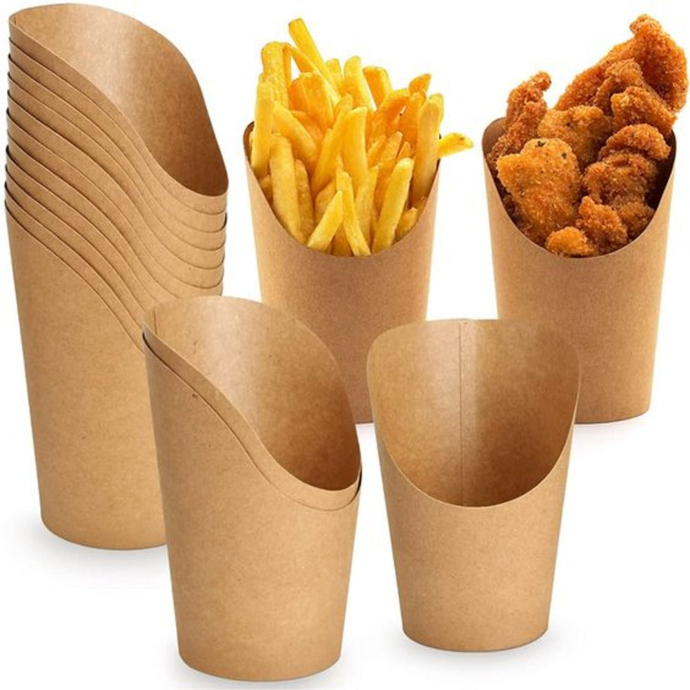 12 OZ-KRAFT FRENCH FRIES CUP BROWN - CARTON OF 1000 PCS