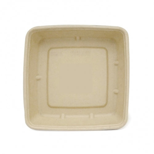 CS 1400-SQUARE BAGASSE CONTAINER WITH PET LID-PACK OF 300 PCS