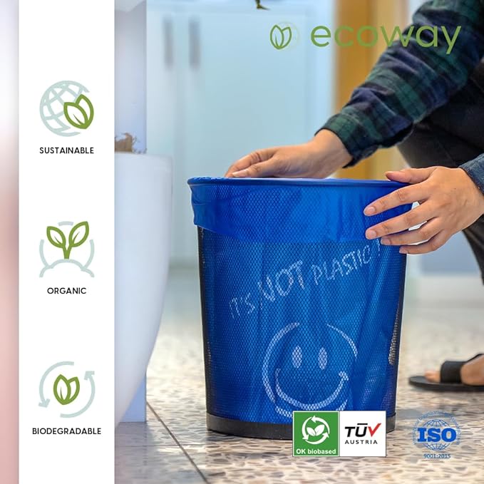 COMPOSTABLE ORGANIC BAGS-40 CM X 50 CM-BLUE