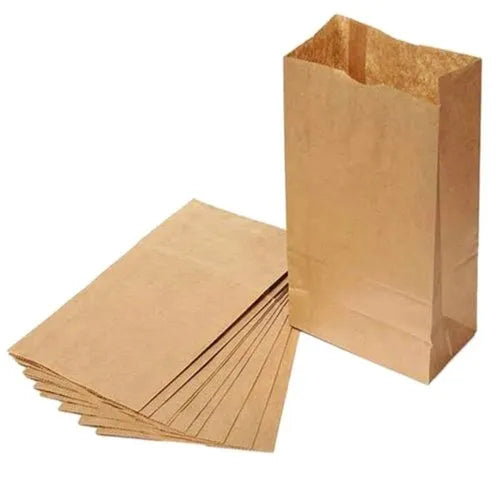 SOS BROW PAPER BAGS (145 x 90 x 270 mm)-PACK OF 2000 PCS