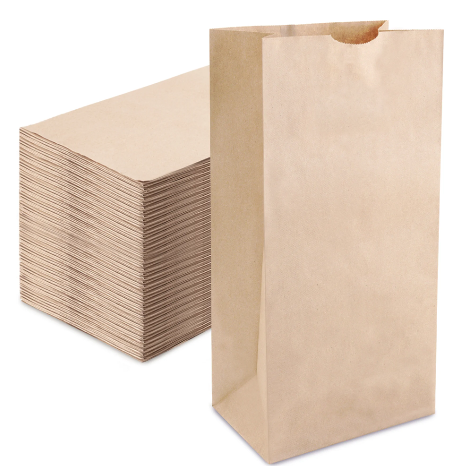 SOS BROW PAPER BAGS (145 x 90 x 270 mm)-PACK OF 2000 PCS