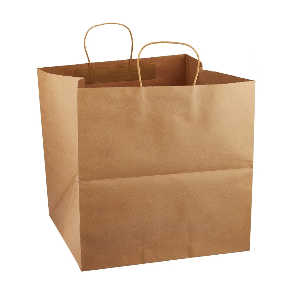KRAFT PAPER BAG WITH TWISTED HANDLE-CARTON OF 250 PCS