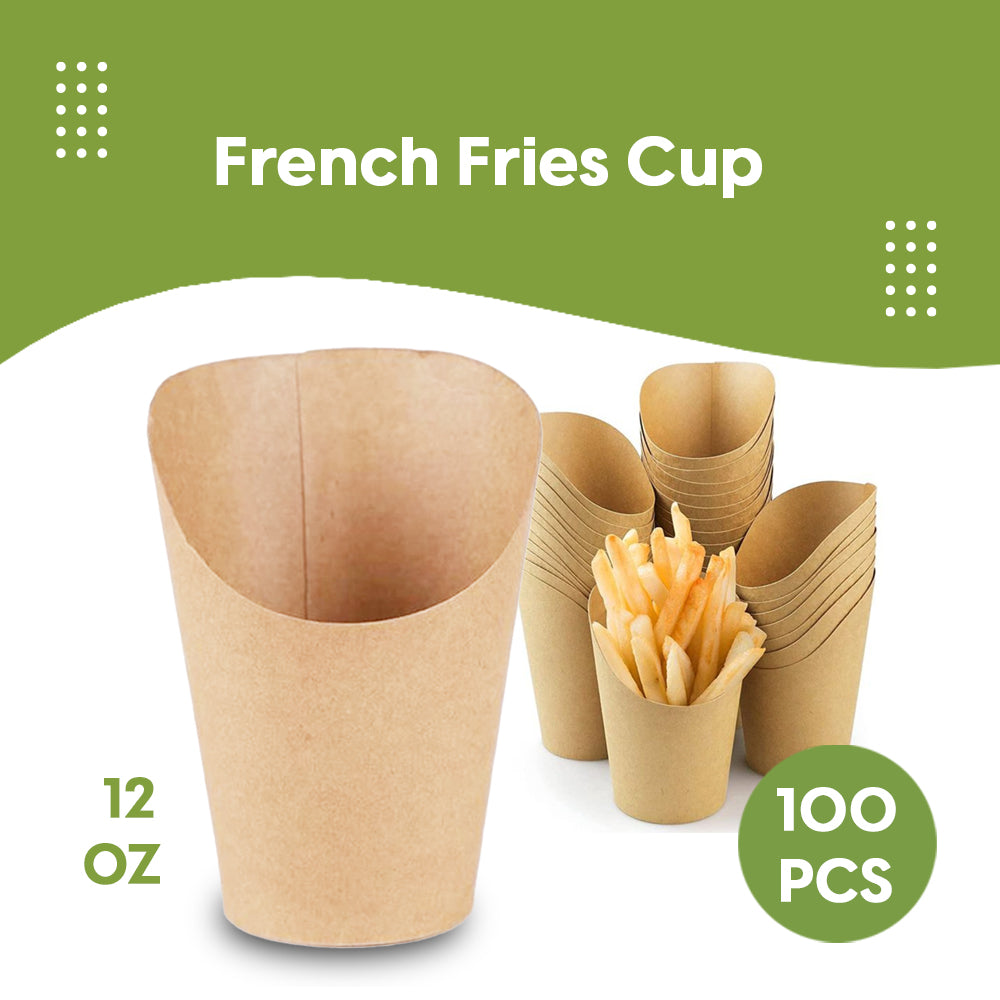 12 OZ-KRAFT FRENCH FRIES CUP-BROWN