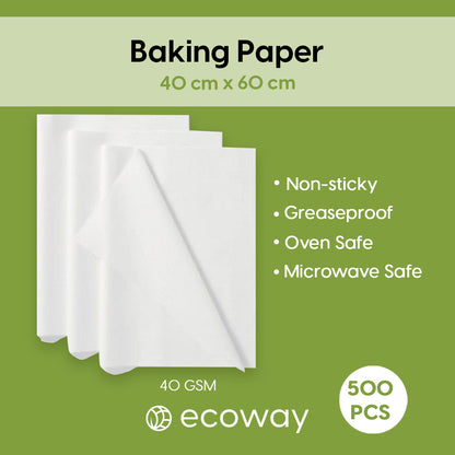 BAKING PAPER 40cm X 60cm (PACK OF 500 SHEETS)