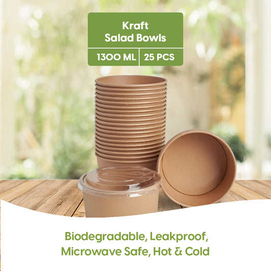 Kraft Salad Bowls - Brown