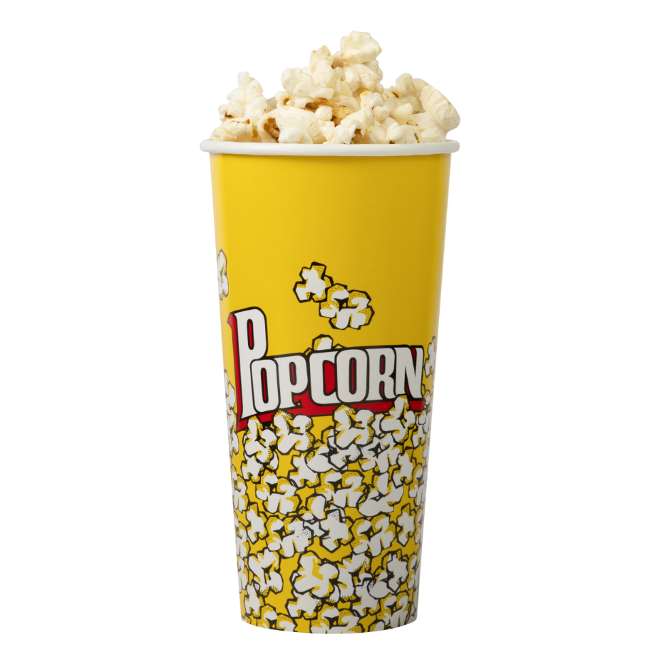 PAPER POPCORN TUBS 24 OZ- PACK OF 500 PCS