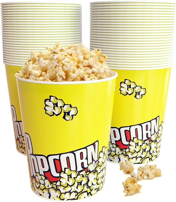 PAPER POPCORN TUBS 32 OZ- PACK OF 500 PCS