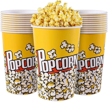 PAPER POPCORN TUBS 64 OZ- PACK OF 300 PCS