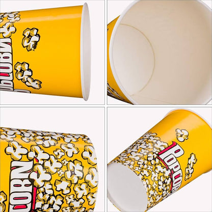 PAPER POPCORN TUBS 64 OZ- PACK OF 300 PCS