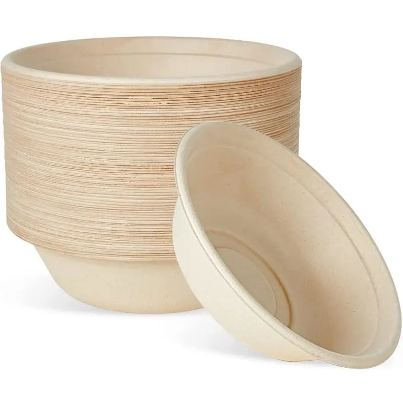 BAGASSE CR32 OZ ROUND CONTAINER WITH PET LID