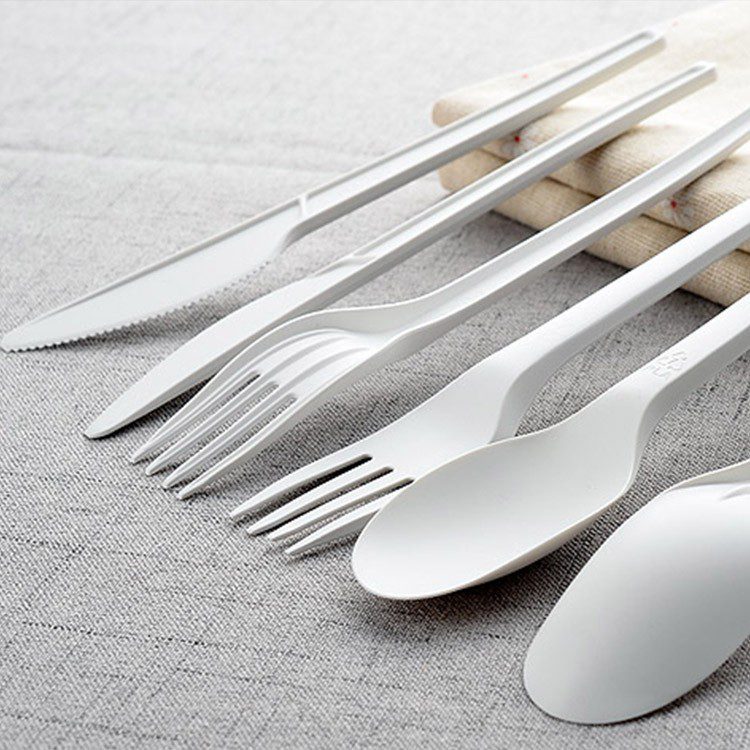 PLA CUTLERY SET-NATURAL- PACK OF 500 PCS