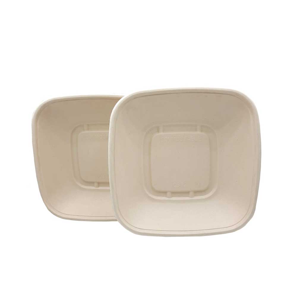 CB 32 BAGASSE CONTAINER WITH PET LID-PACK OF 300 PCS