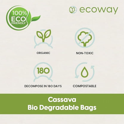 CASSAVA COMPOSTABLE ORGANIC BAGS-50CM X 60CM-GREEN (30 PCS PACK)