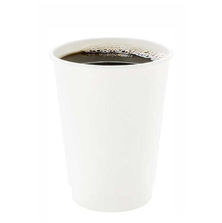 WHITE DOUBLE WALL CUP 12 OZ- PACK OF 500 PCS