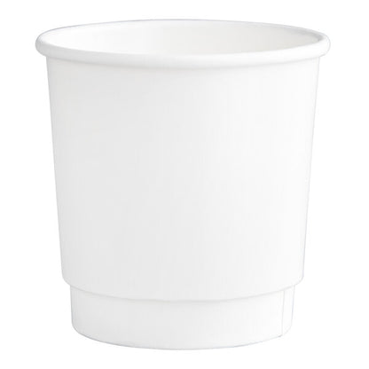 WHITE DOUBLE WALL CUP 4 OZ- PACK OF 1000 PCS