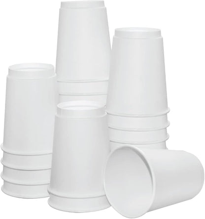 WHITE DOUBLE WALL CUP 8 OZ- PACK OF 500 PCS