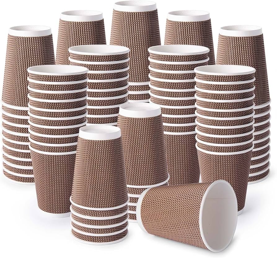 KRAFT RIPPLE CUP - PACK OF 500 PCS