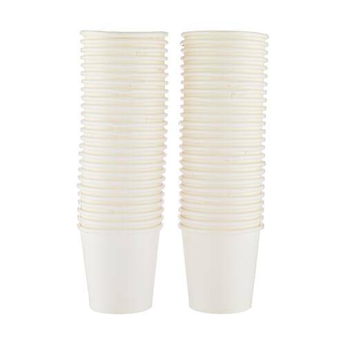 WHITE SINGLE WALL CUP 8 OZ- PACK OF 1000 PCS