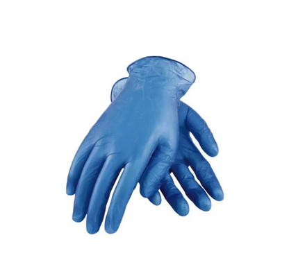 VINYL GLOVES BLUE- CARTON OF 1000 PCS