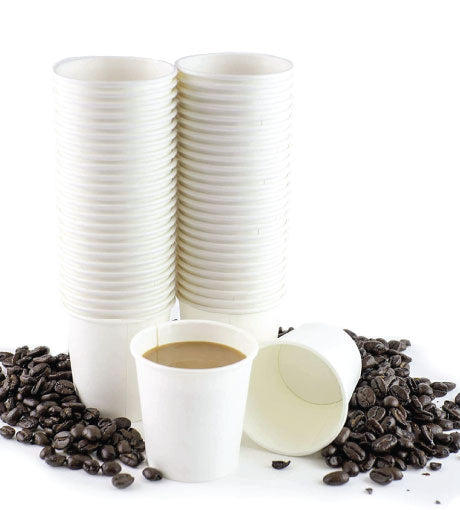 WHITE SINGLE WALL CUP 4 OZ- PACK OF 1000 PCS