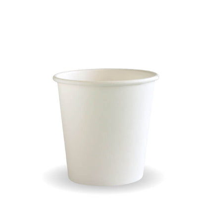 WHITE SINGLE WALL CUP 4 OZ- PACK OF 1000 PCS