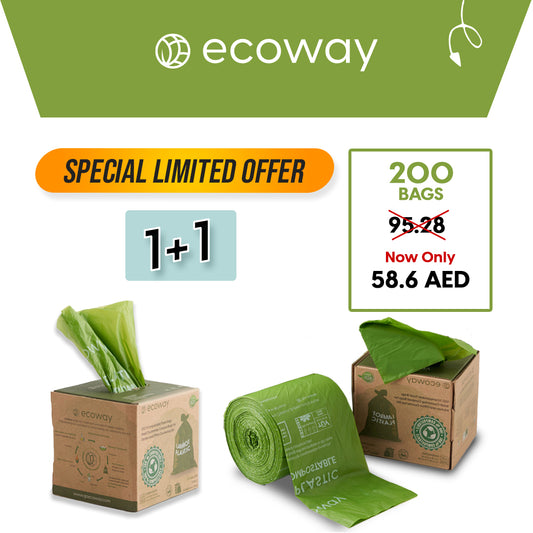 Combo Offer 1+1 Biodegradable PLA Bags 2.6 Gallon Pack of 2